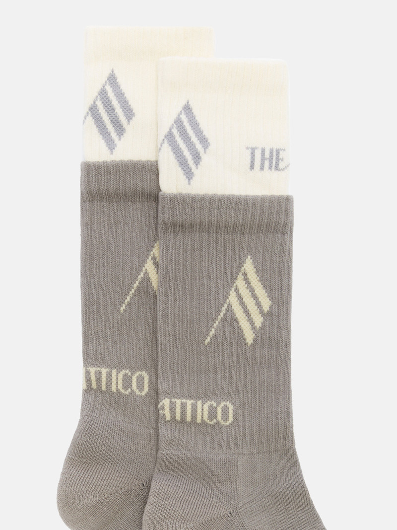 THE ATTICO LIGHT GREY SOCKS outlook
