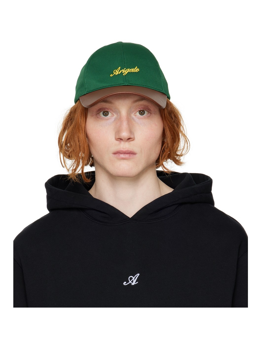 Green & Brown Script Cap - 1