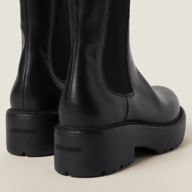 Miu Miu Leather booties outlook