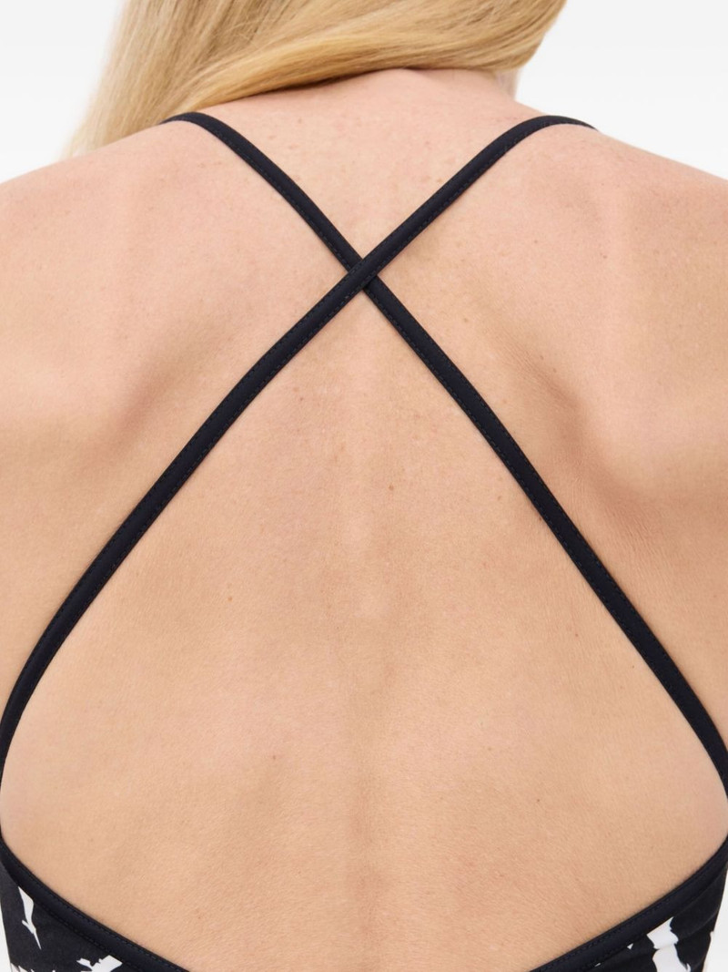 Korkem cross-strap printed swimsuit 4