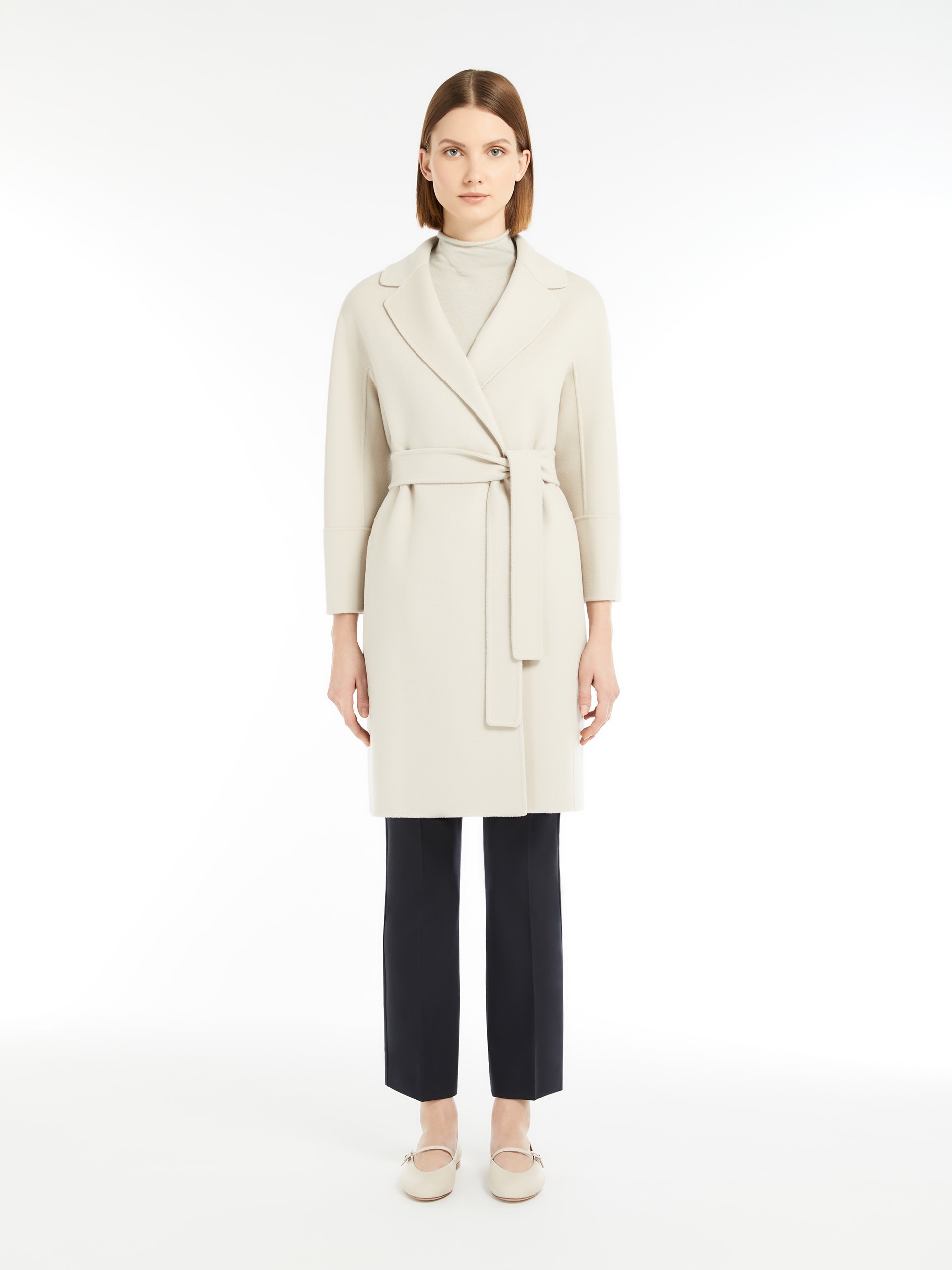ARONA Short double-faced wool coat - 3