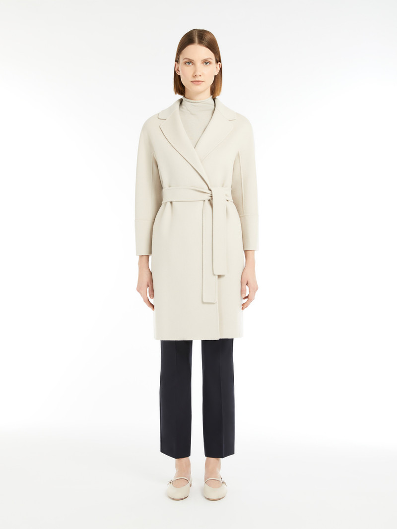 ARONA Short double-faced wool coat 3