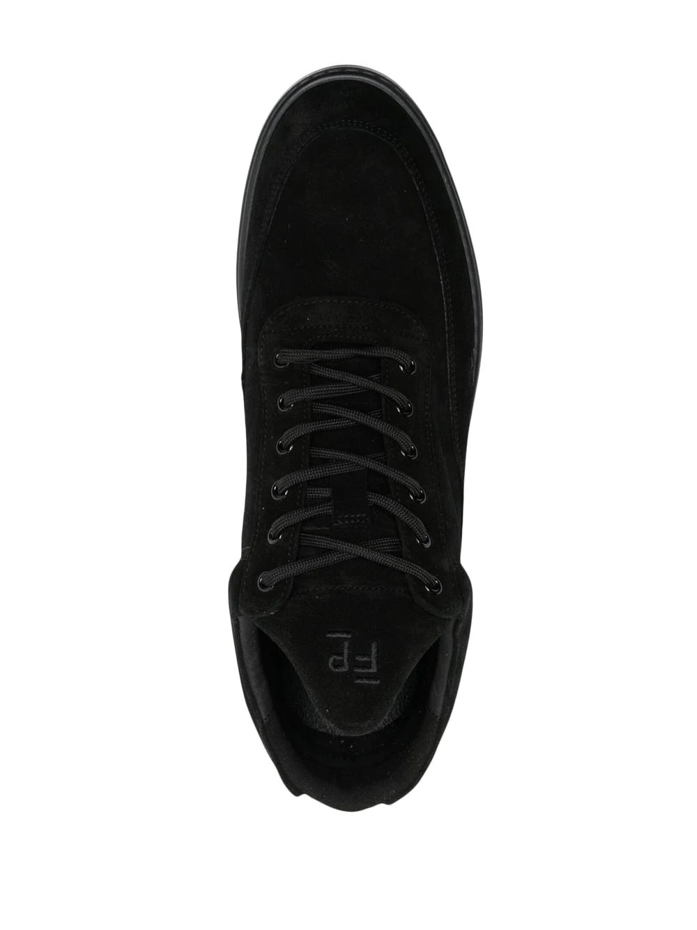 suede low-top sneakers - 4