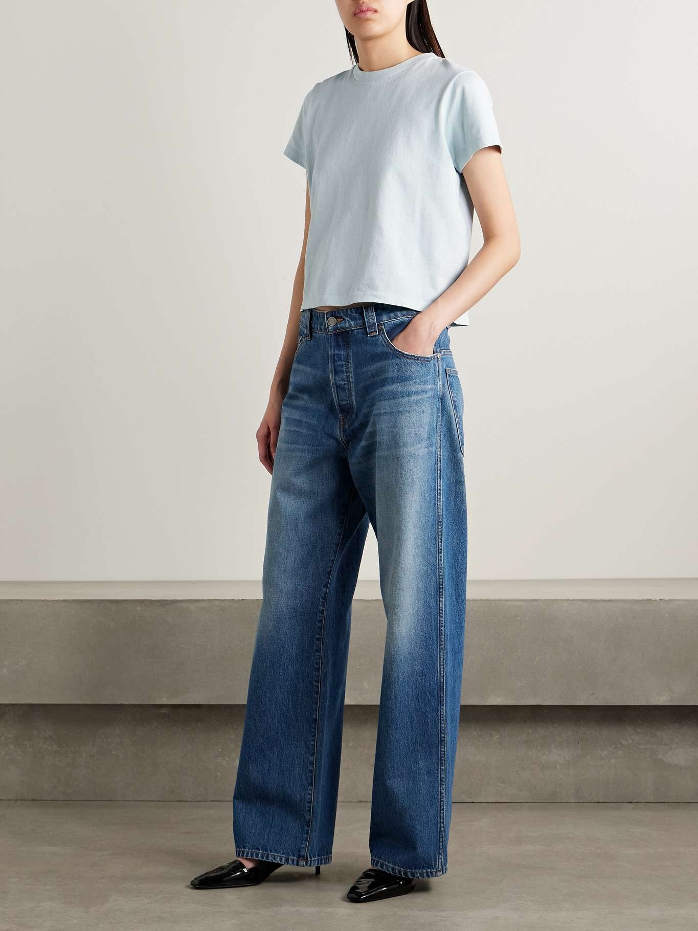Winslow mid-rise straight-leg jeans Light denim - 2