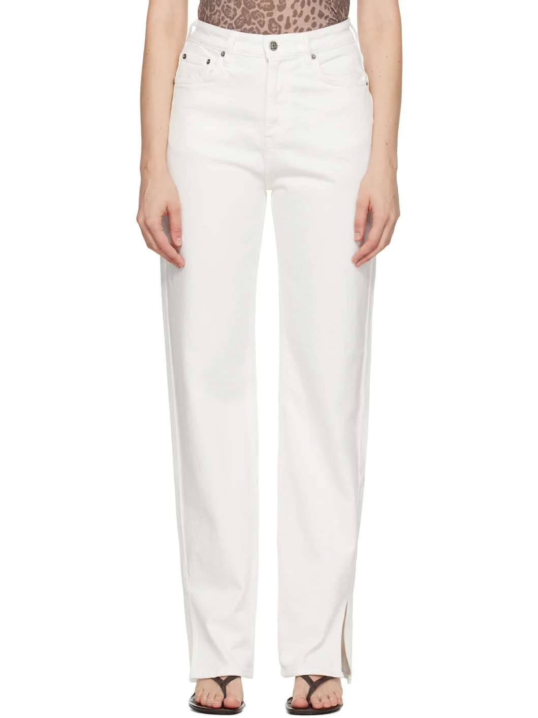 Off-White Playback Splits Jeans - 1