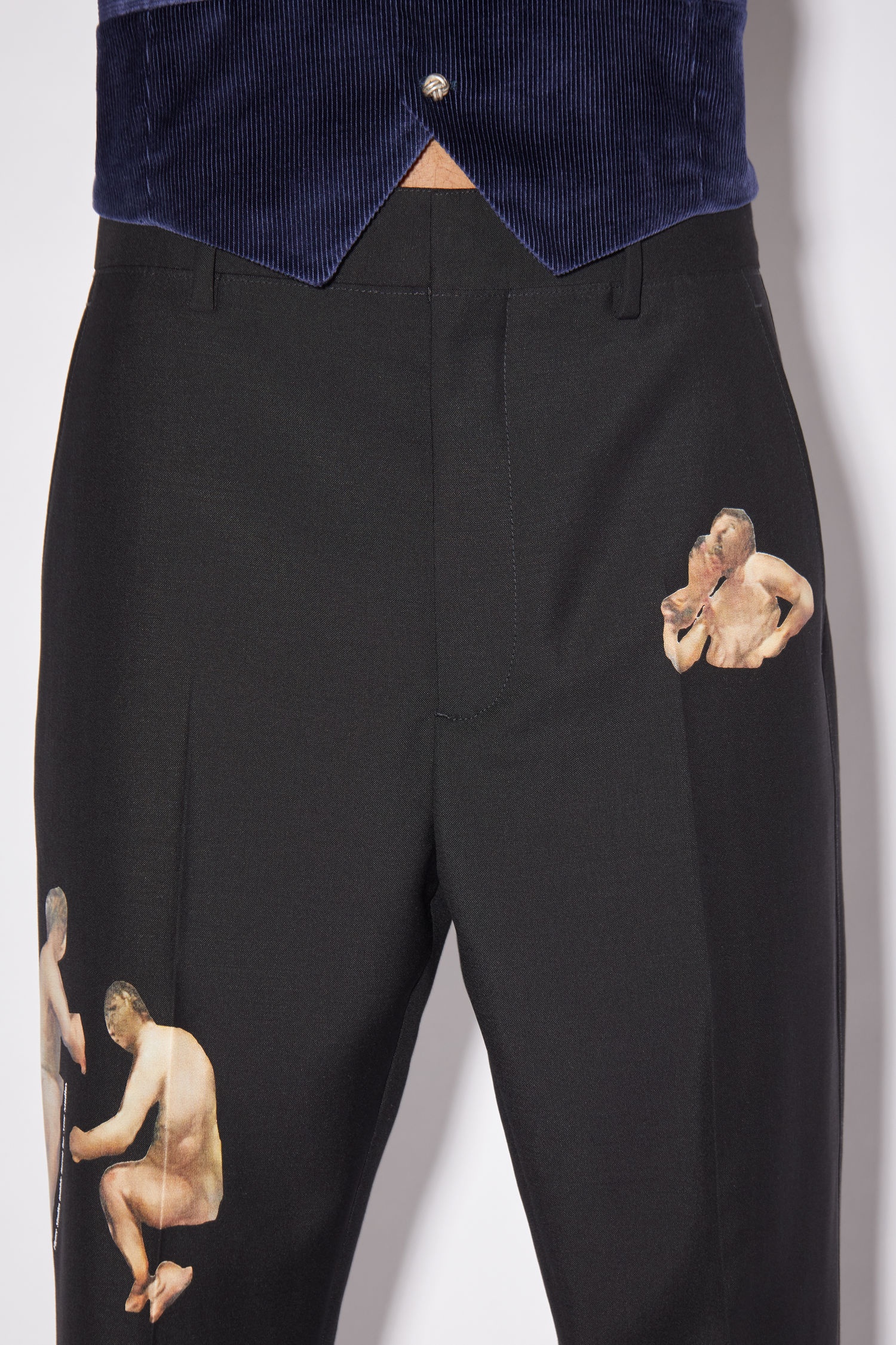 Printed Suit trousers - Black - 6