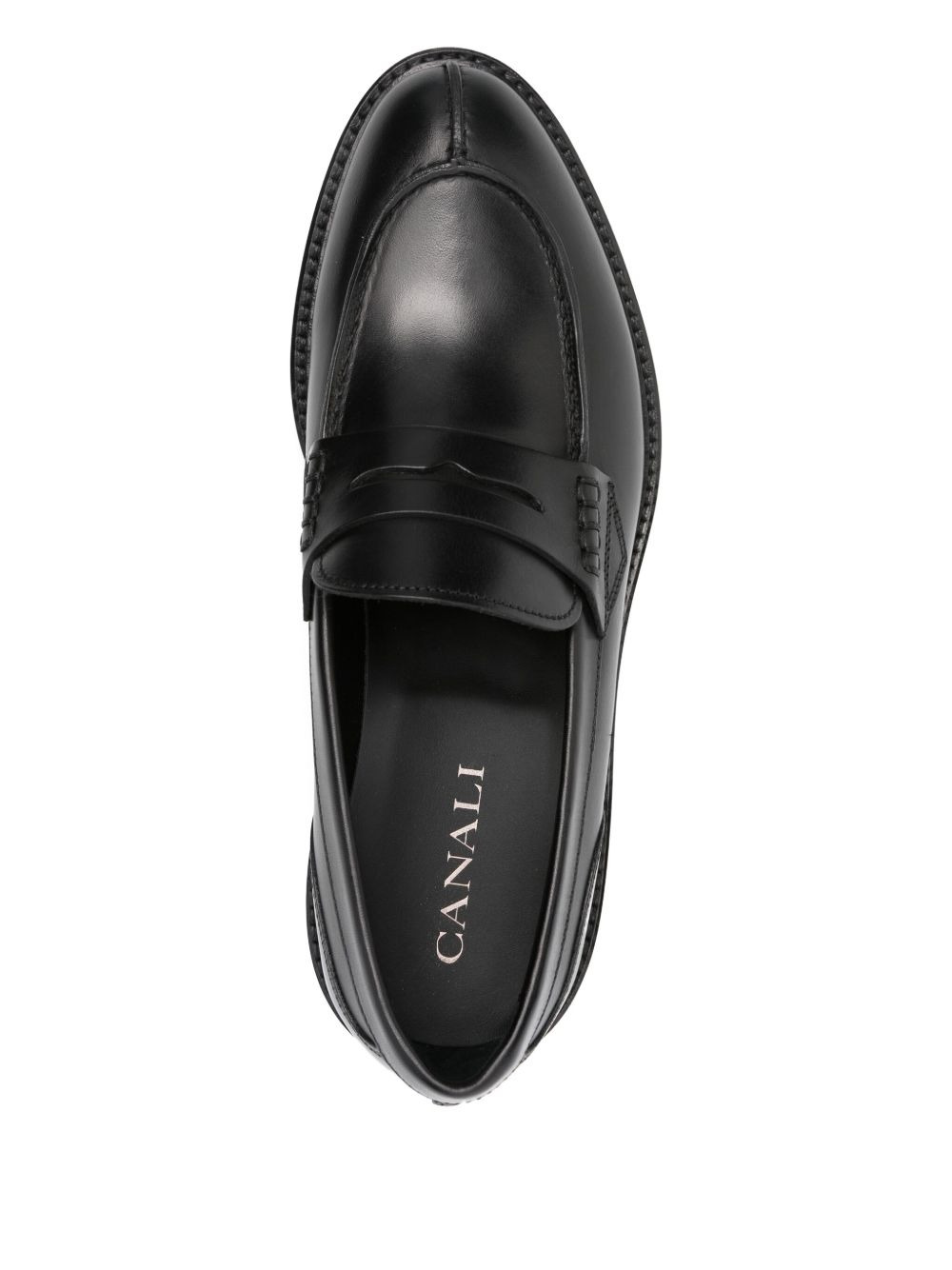 penny leather loafers - 4
