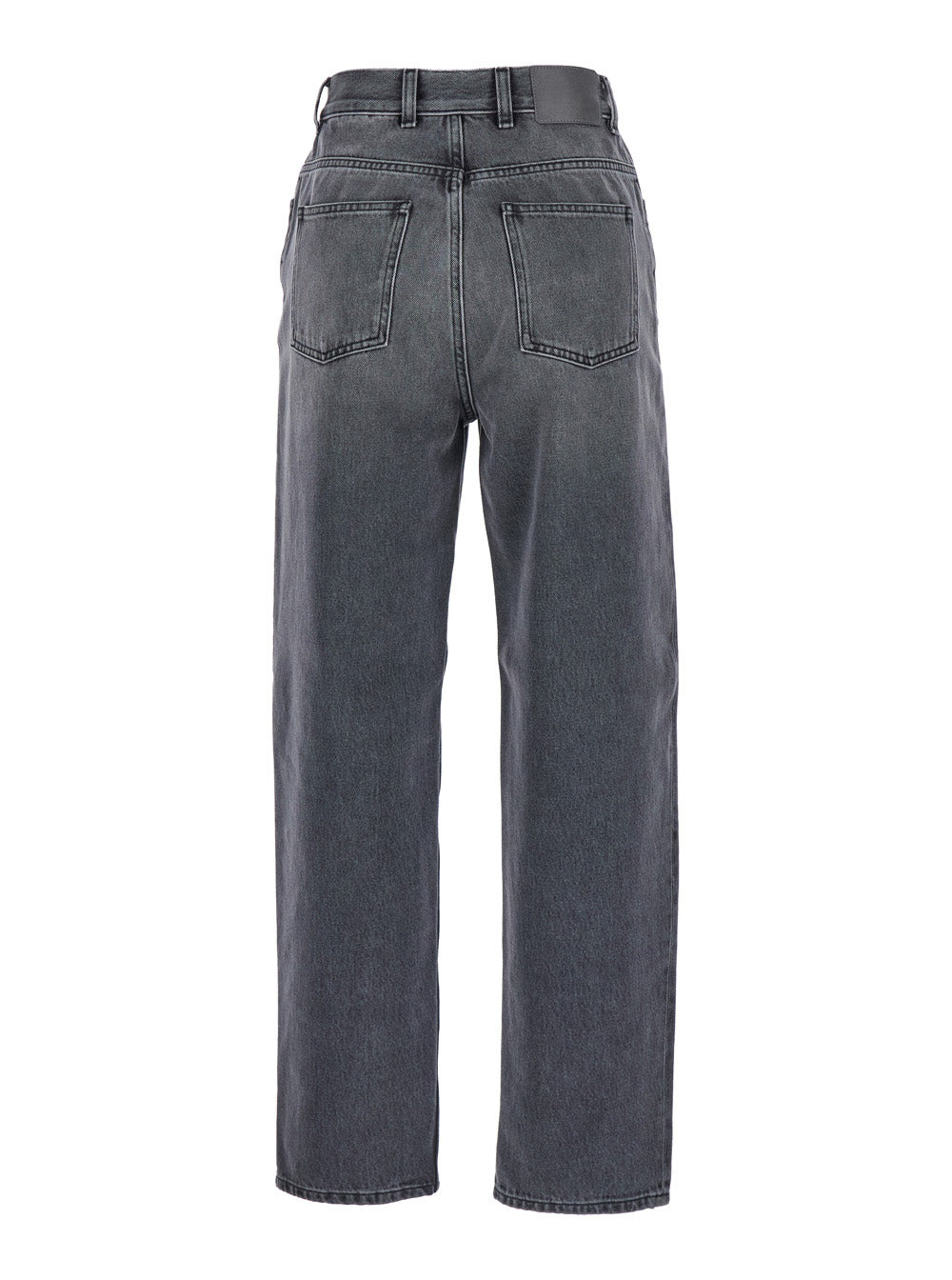 Moncler Women Grey Five-Pocket Jeans In Denim Woman - 2