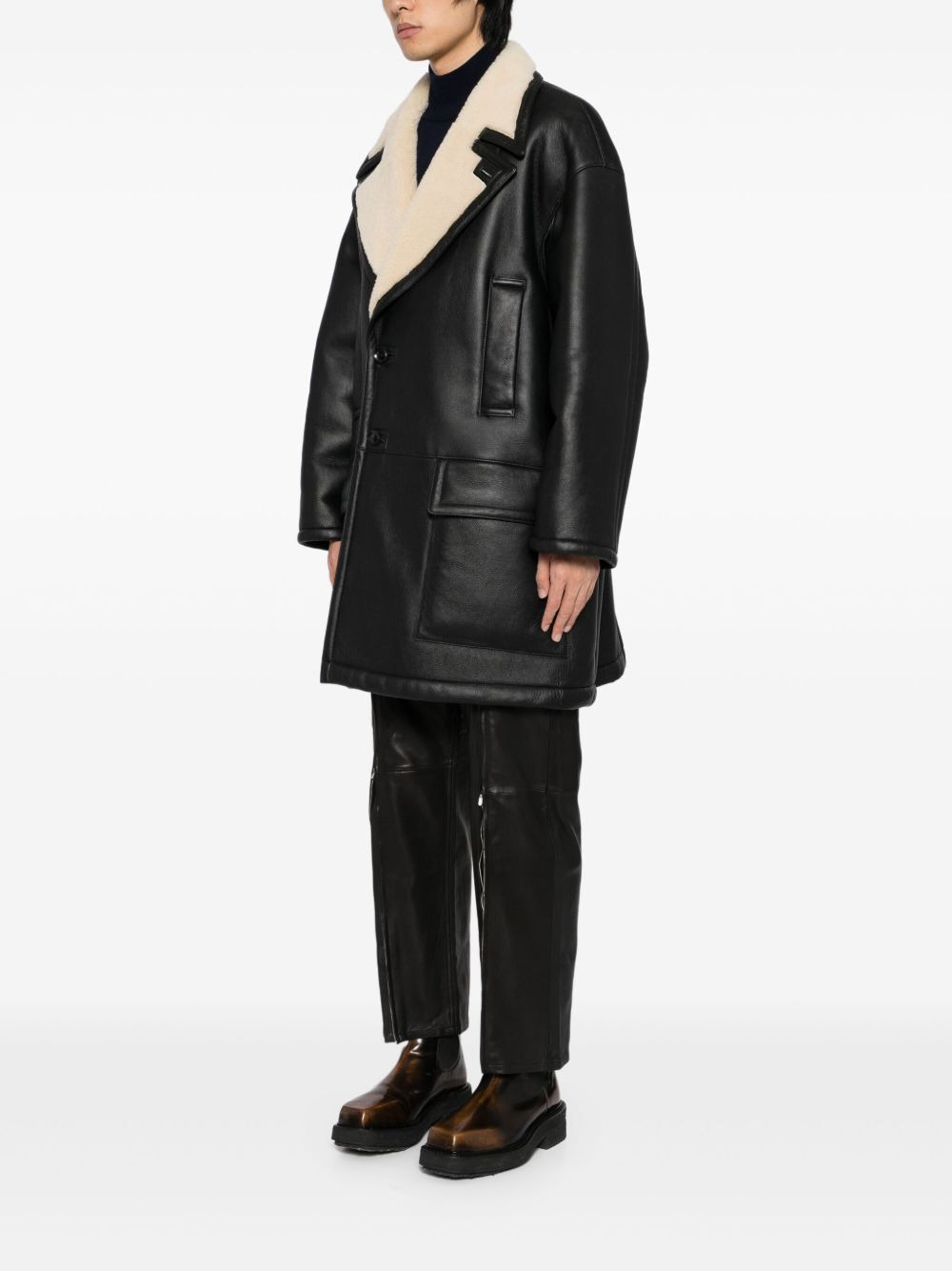 mouton reversible coat - 3
