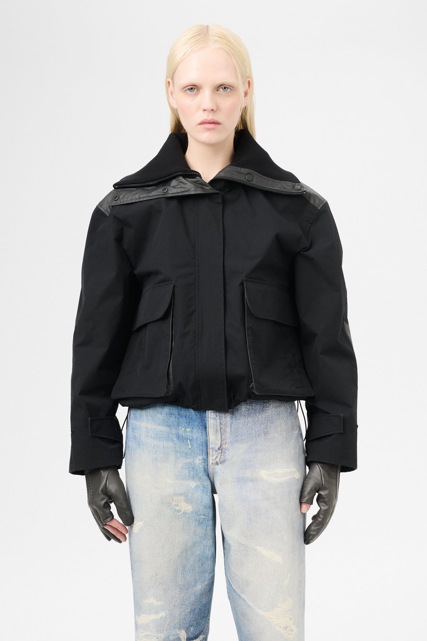 Marine Jacket Static Black Papyrus Poly - 3
