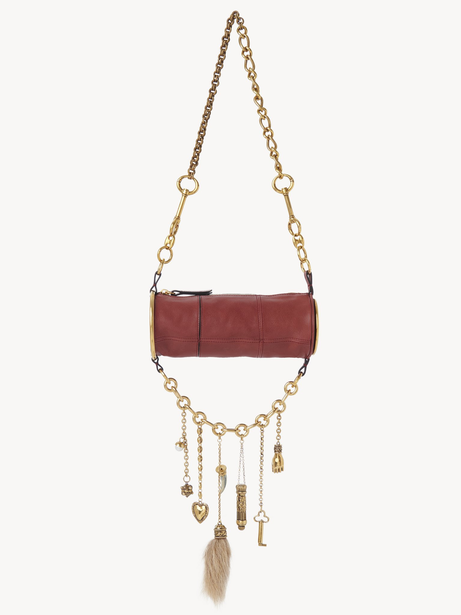 CHÂTEAU TREASURES SHOULDER BAG IN GRAINED LEATHER - 4