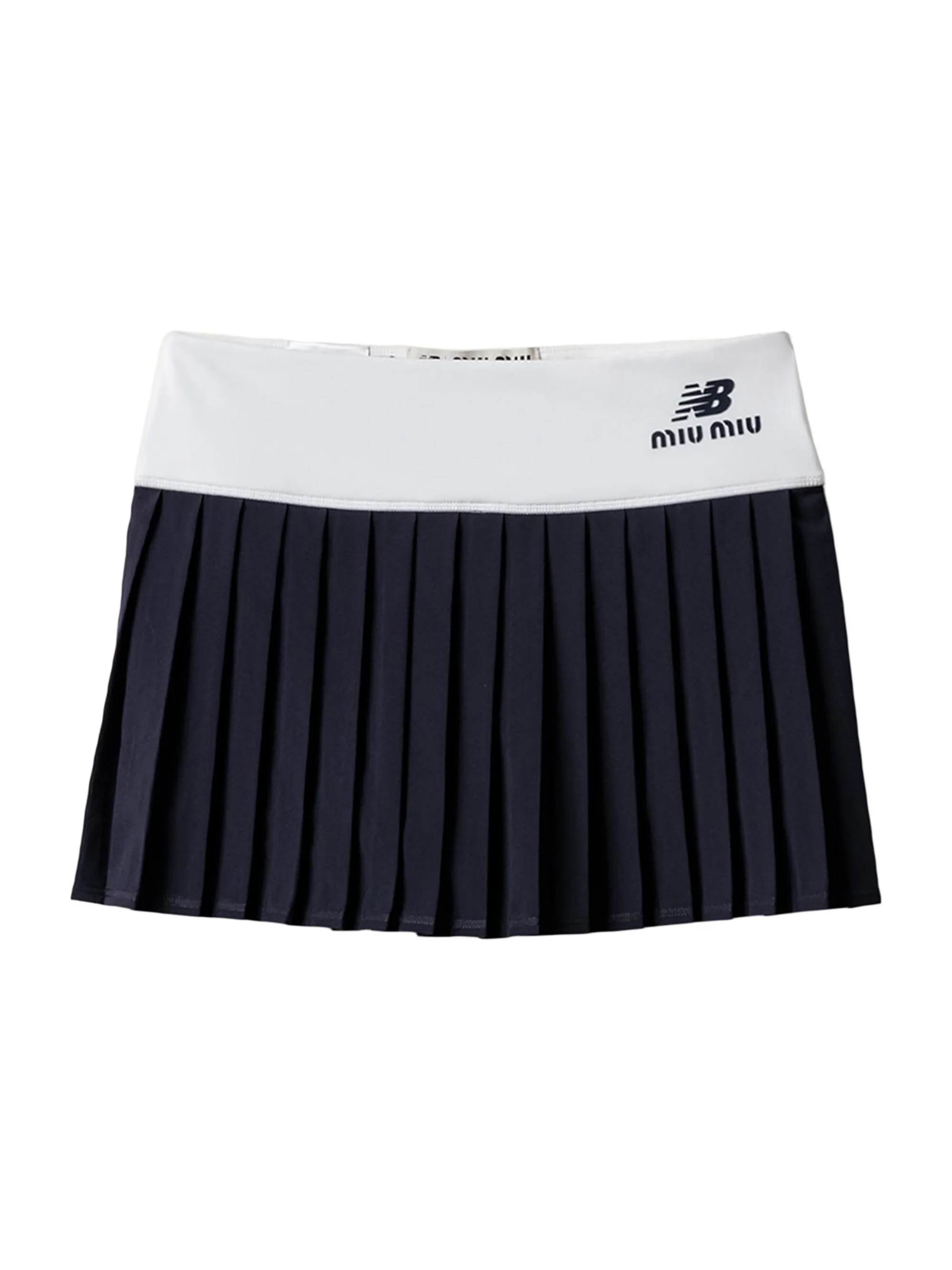 Women's New Balance X with Coco Gauff Stretch Technical Jersey Pleated Miniskirt - White - 1