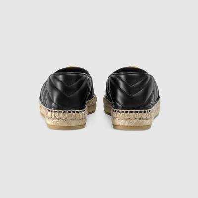 GUCCI Leather espadrille with Double G outlook