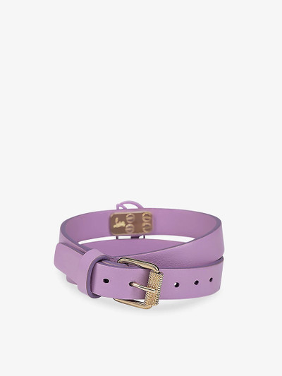 Christian Louboutin CL logo-embellished leather bracelet outlook
