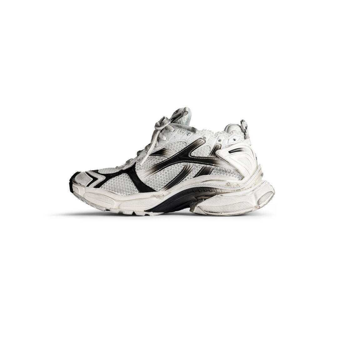 Women's Runner Gradient Sneaker  in White/black - 4