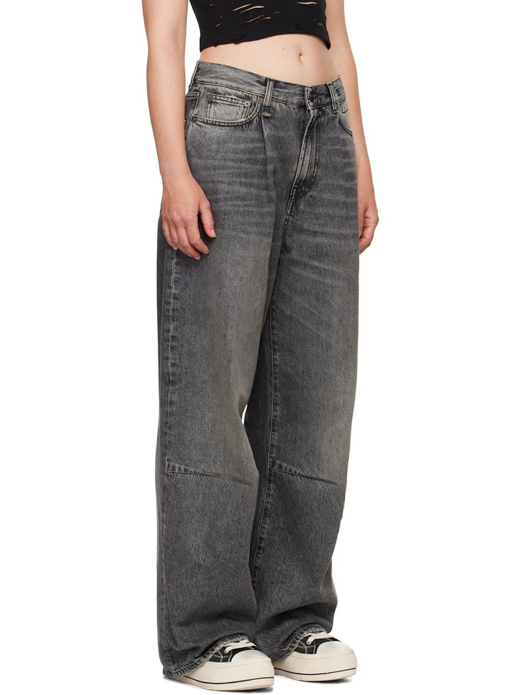 SSENSE Exclusive Gray Wayne Articulated Knee Jeans - 2