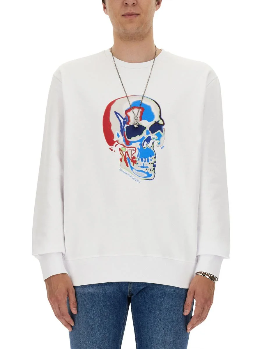 ALEXANDER MCQUEEN SKULL SWEATSHIRT - 1