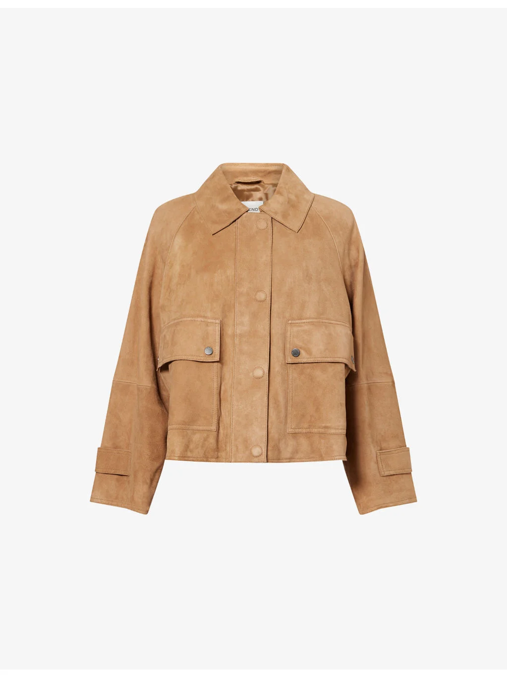 Pocket-Front Suede Jacket - 1