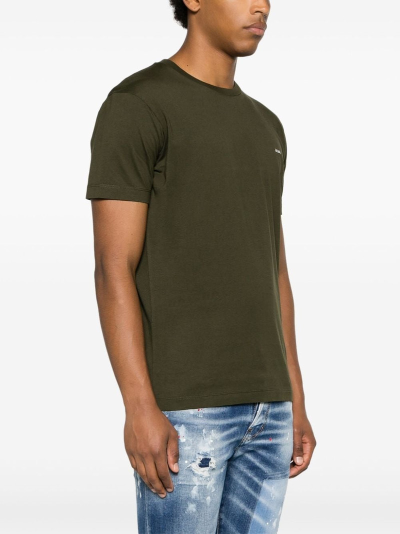 logo-plaque cotton T-shirt 3