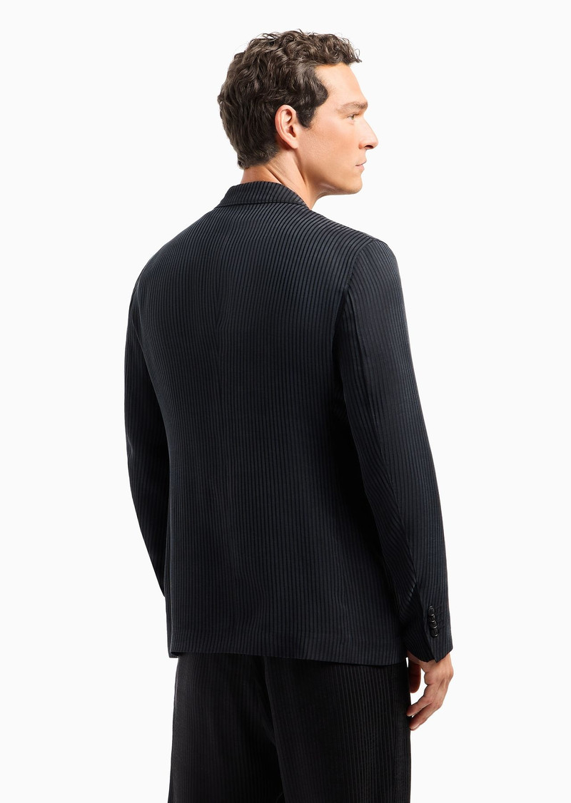 Upton line single-breasted cupro jacket 3