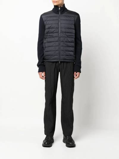 Moncler quilted padded zipped cardigan outlook