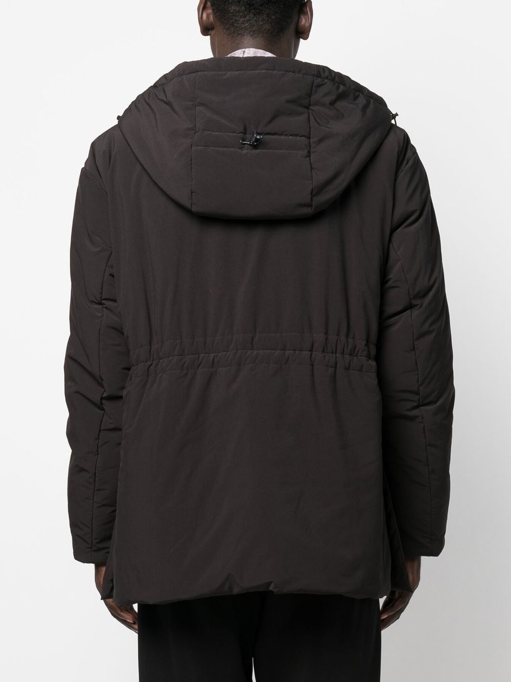 logo-patch padded jacket - 4