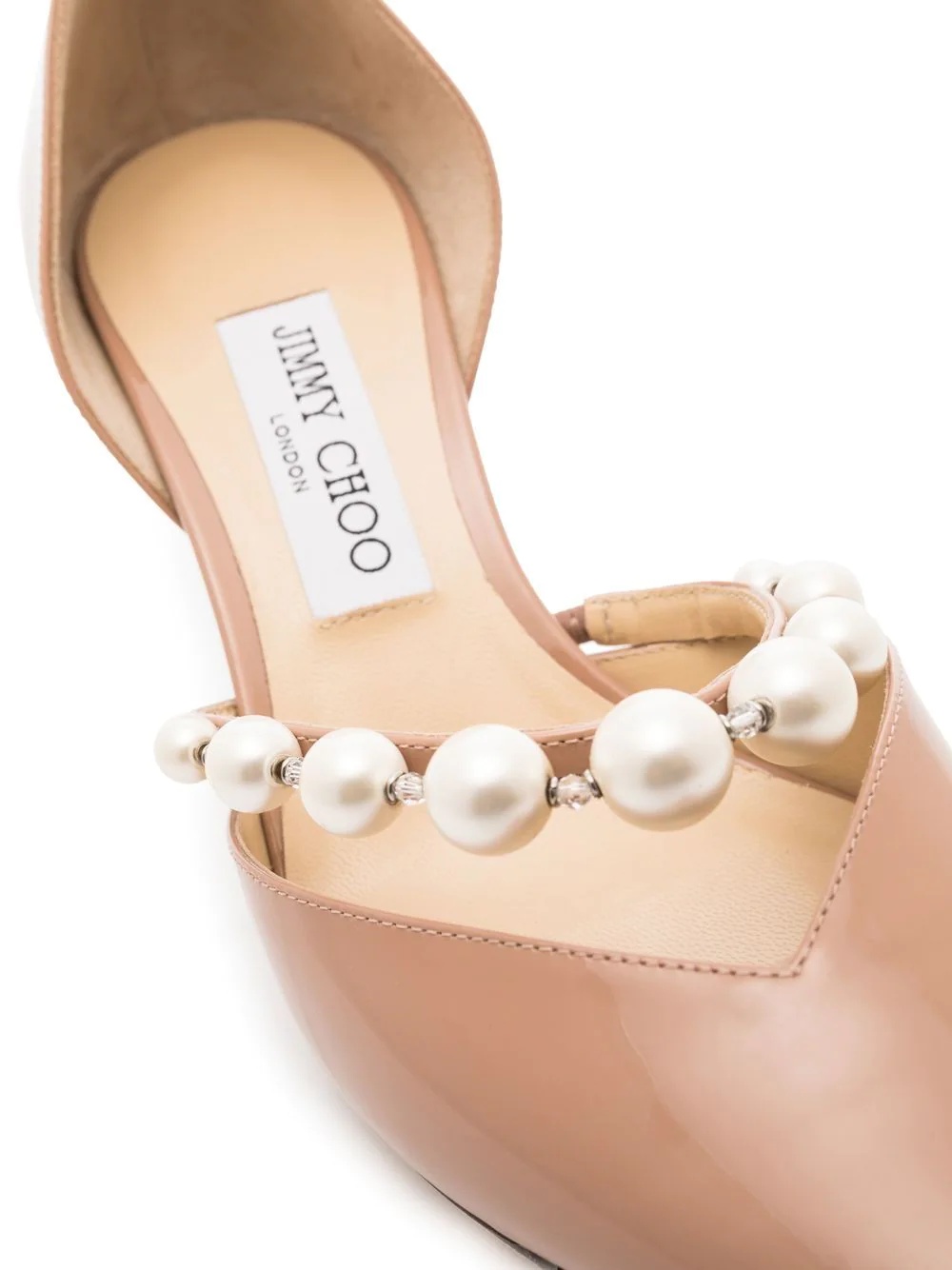 Aurelie 65mm pearl-embellished pumps - 4