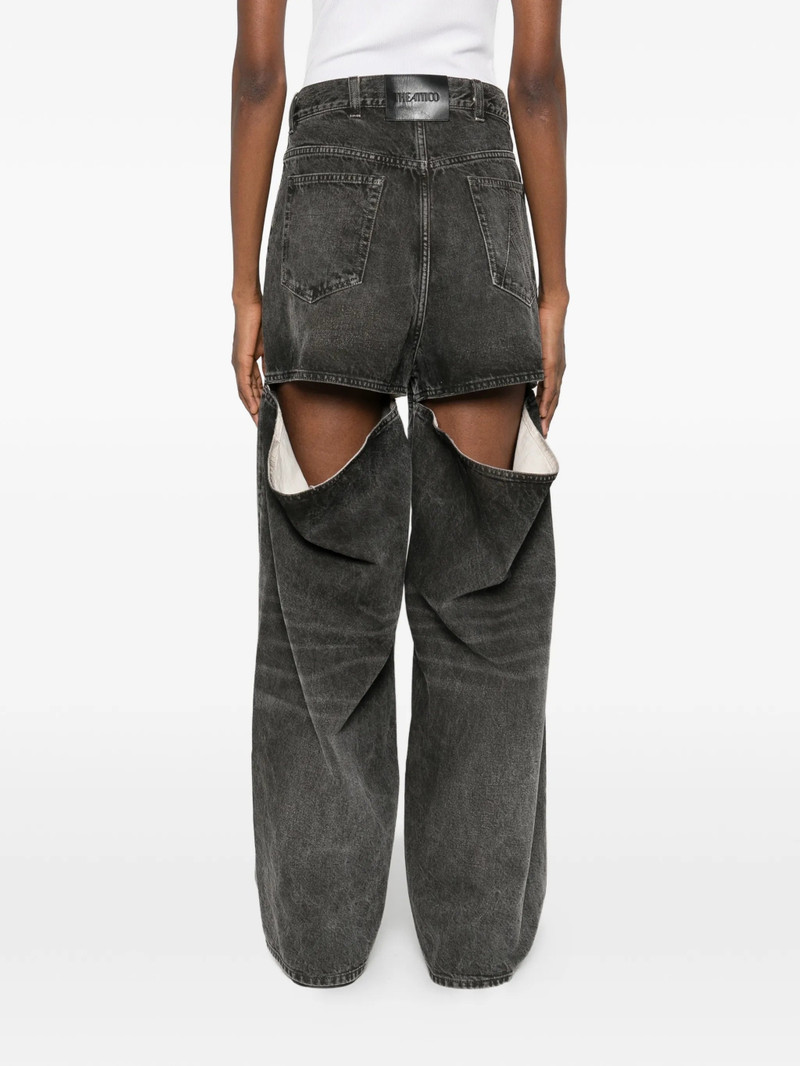 THE ATTICO The Attico High-waisted Wide-leg Jeans outlook
