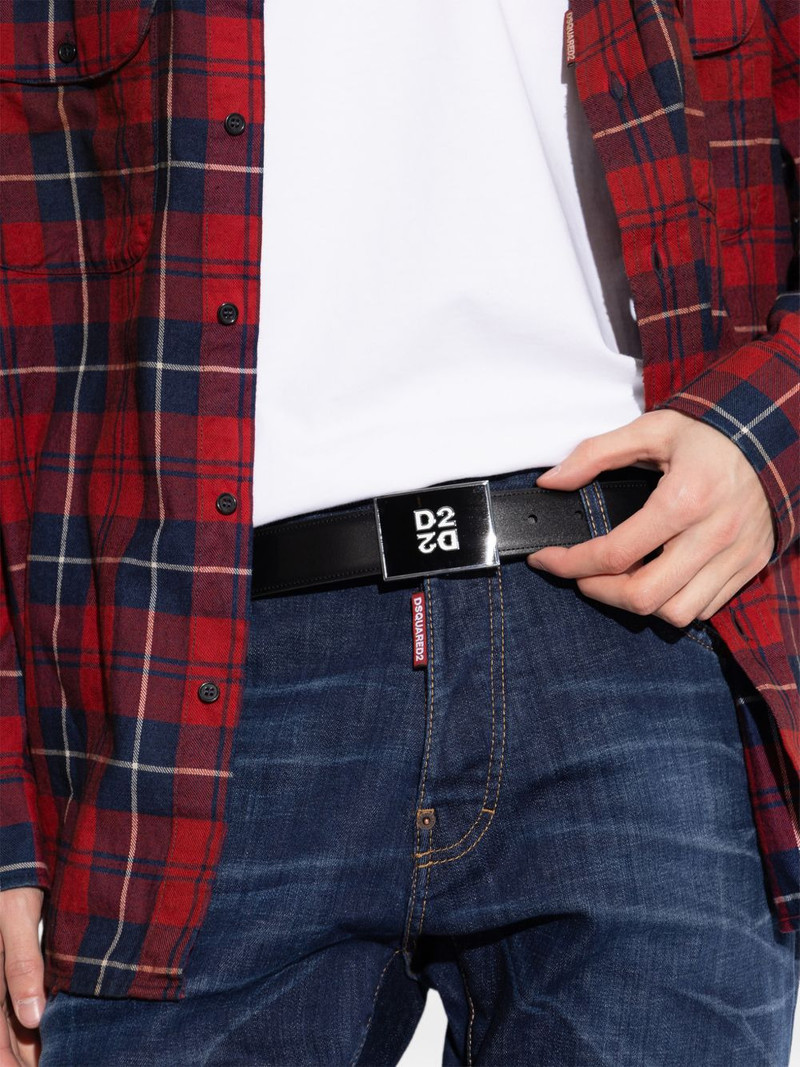DSQUARED2 logo-buckle belt outlook