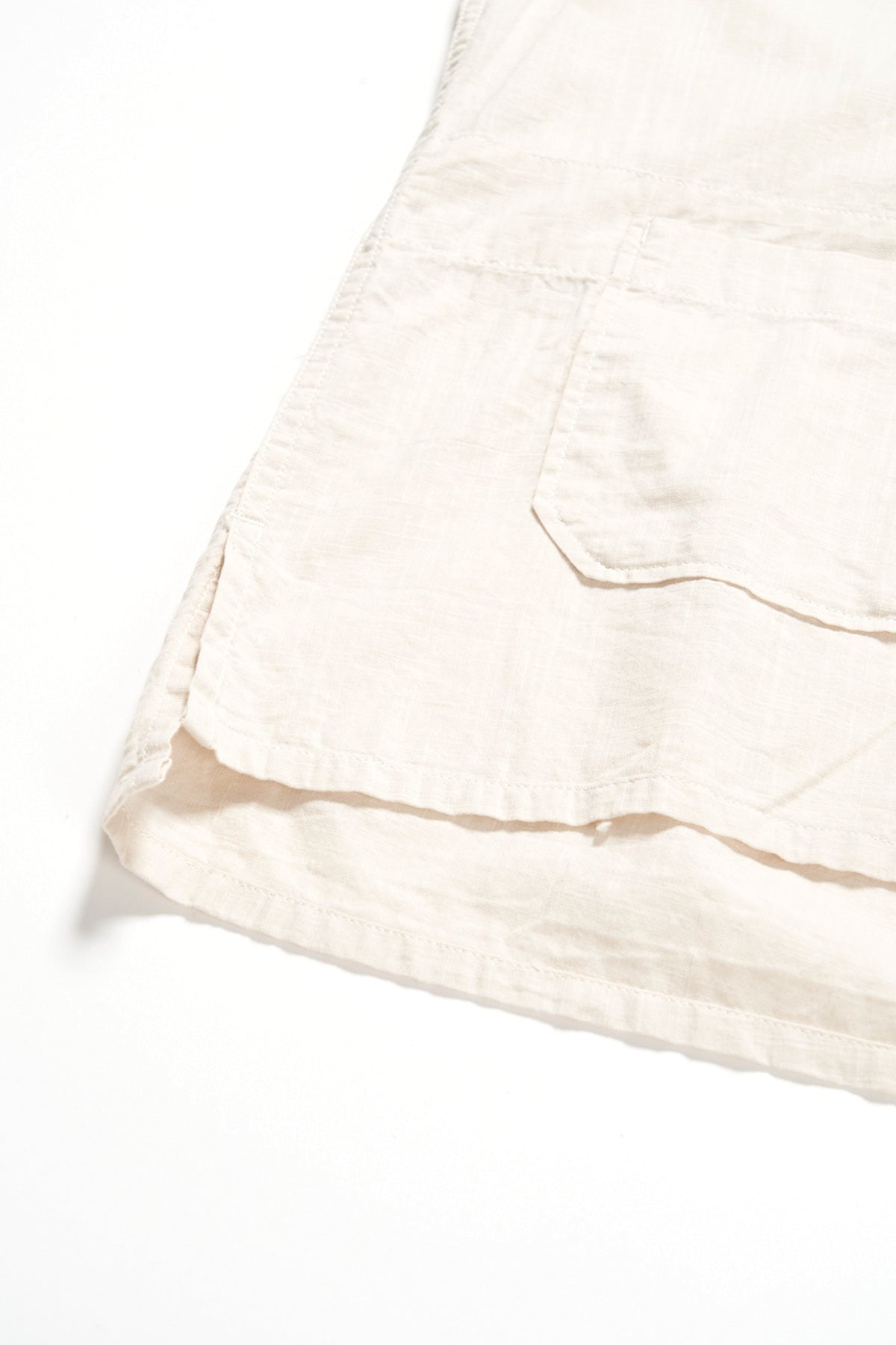 Camp Shirt - Beige Cotton Handkerchief - 4