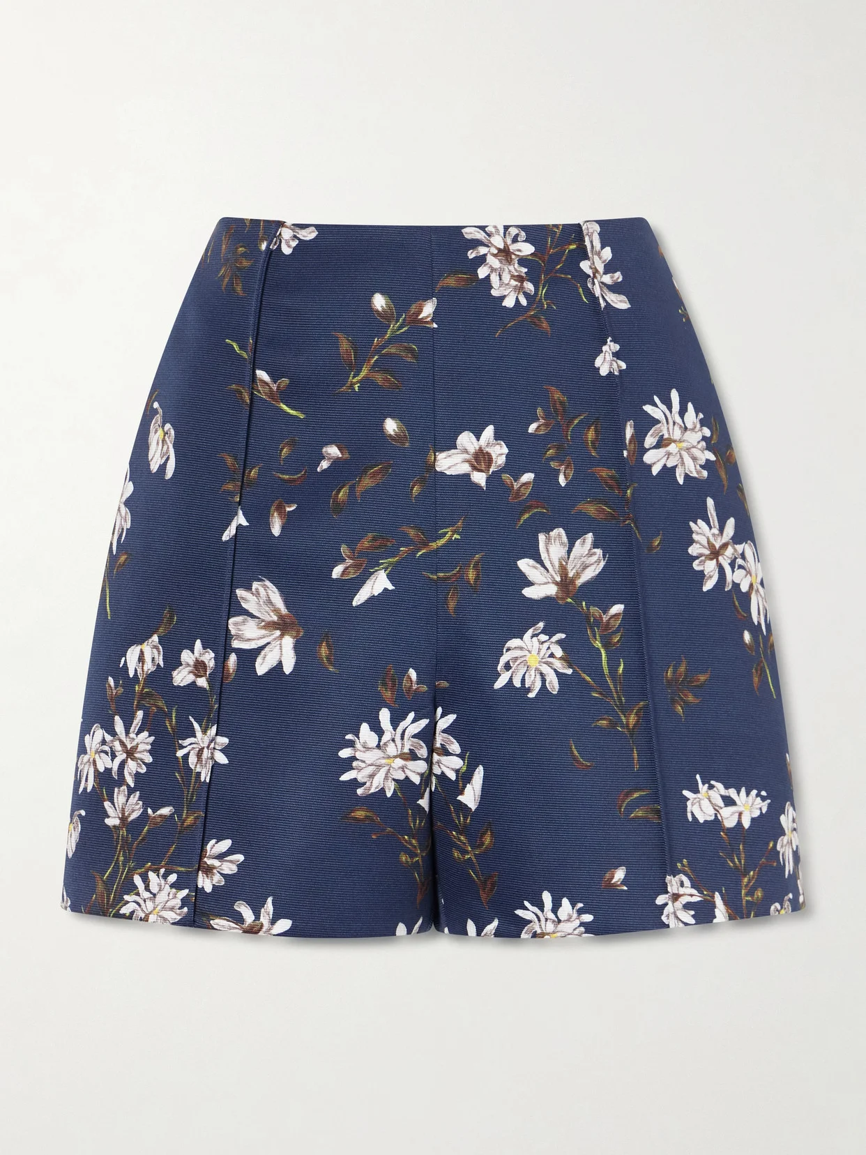 + Manolo Blahnik Floral-print Drill Shorts - 1