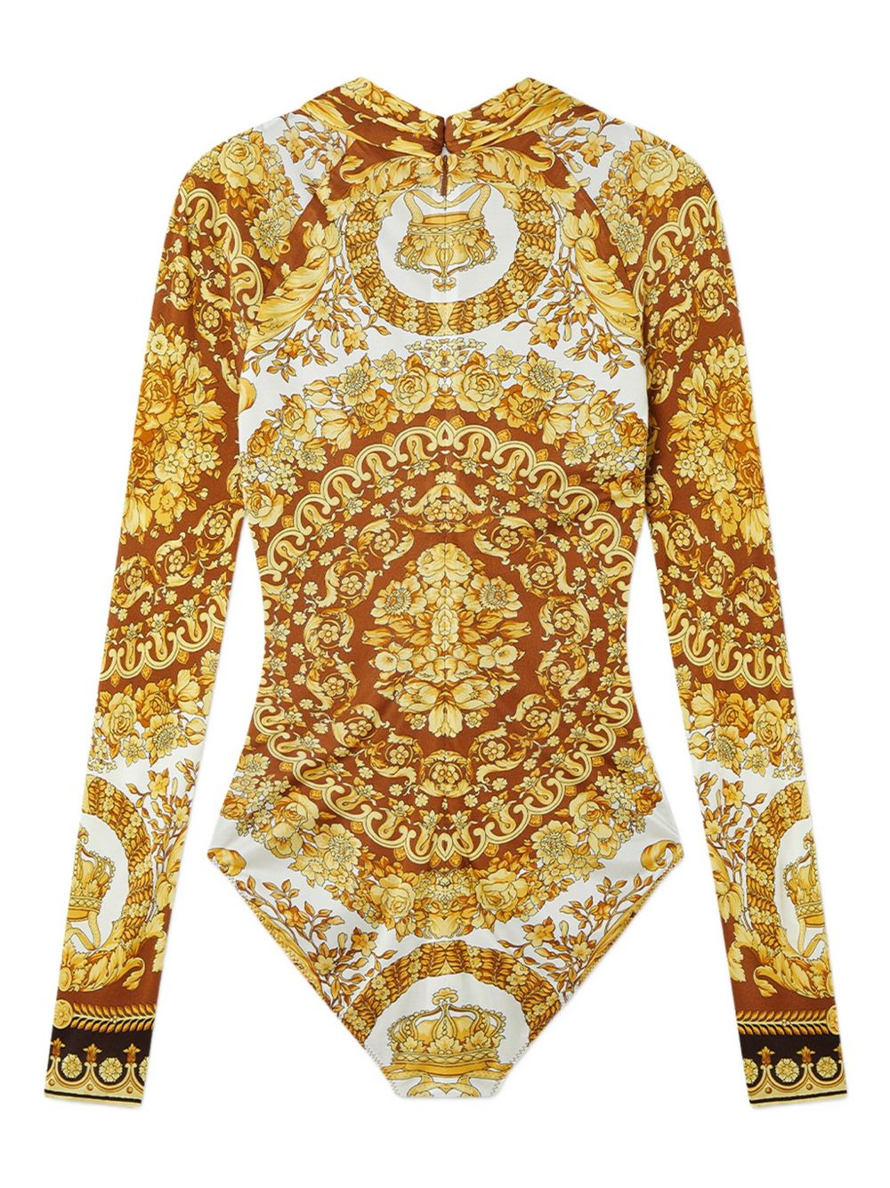 baroque-print long-sleeve blouse - 2