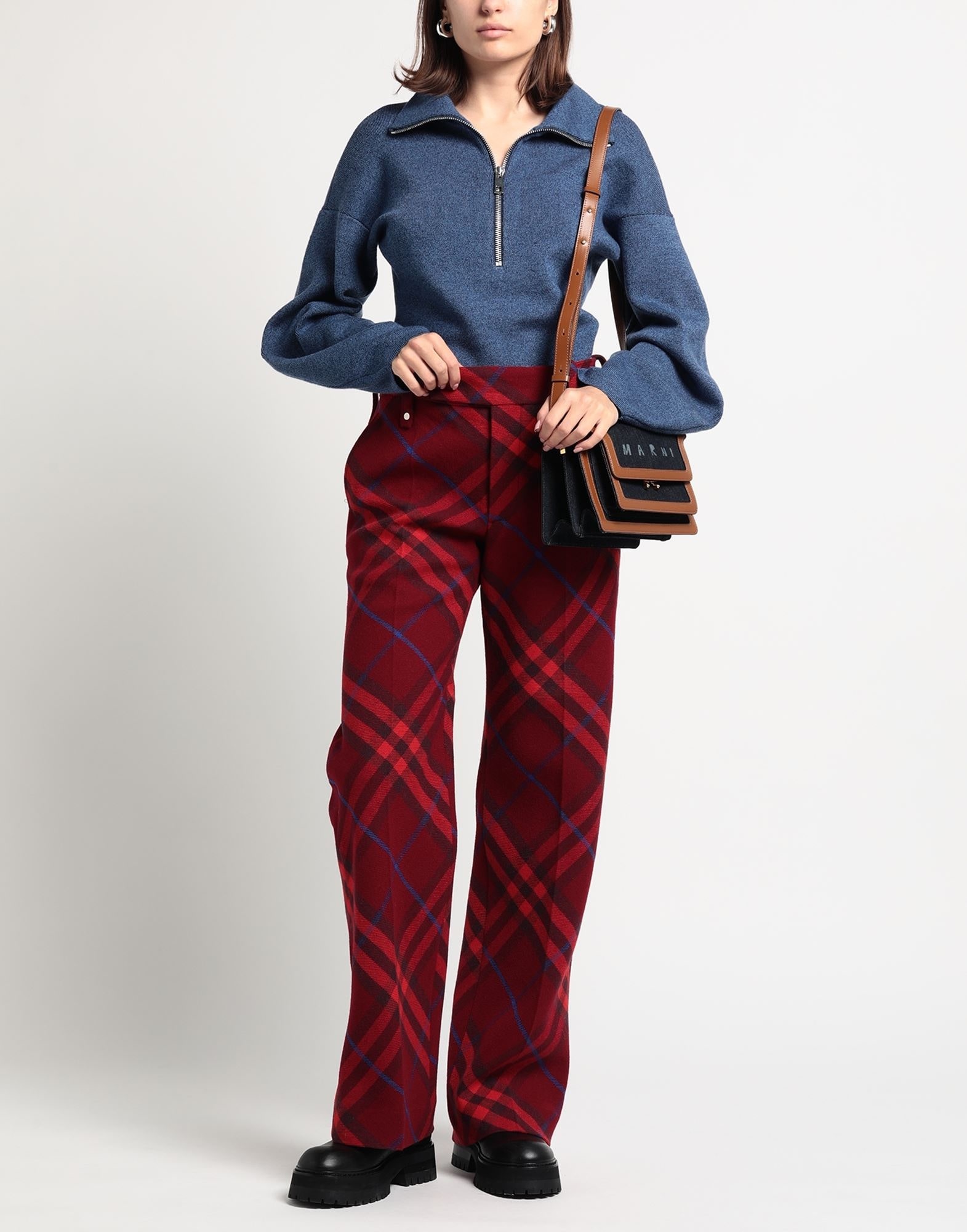Red Women's Casual Pants - 3