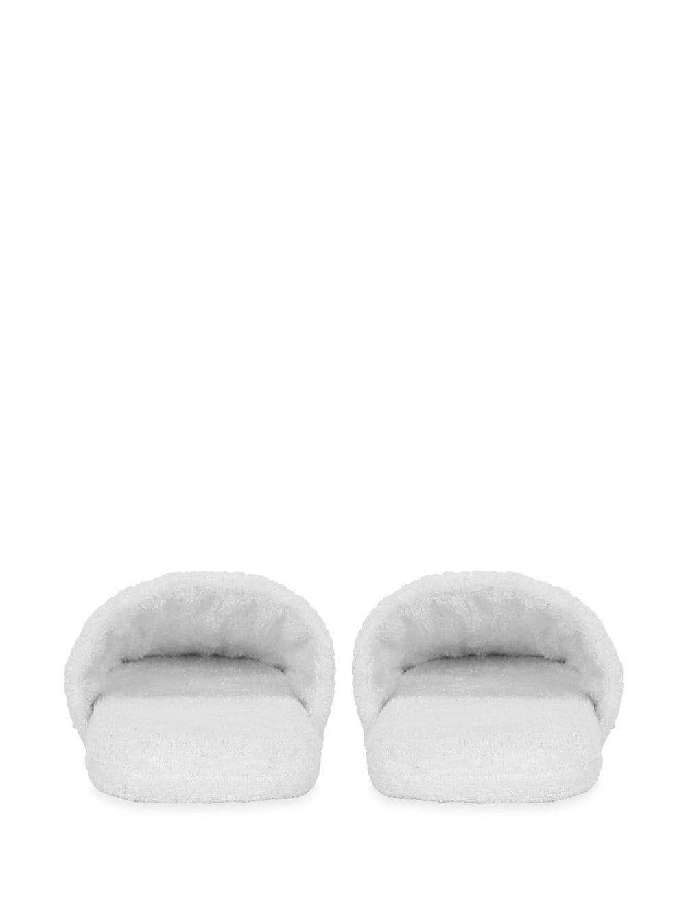 embroidered-logo cotton slippers - 3