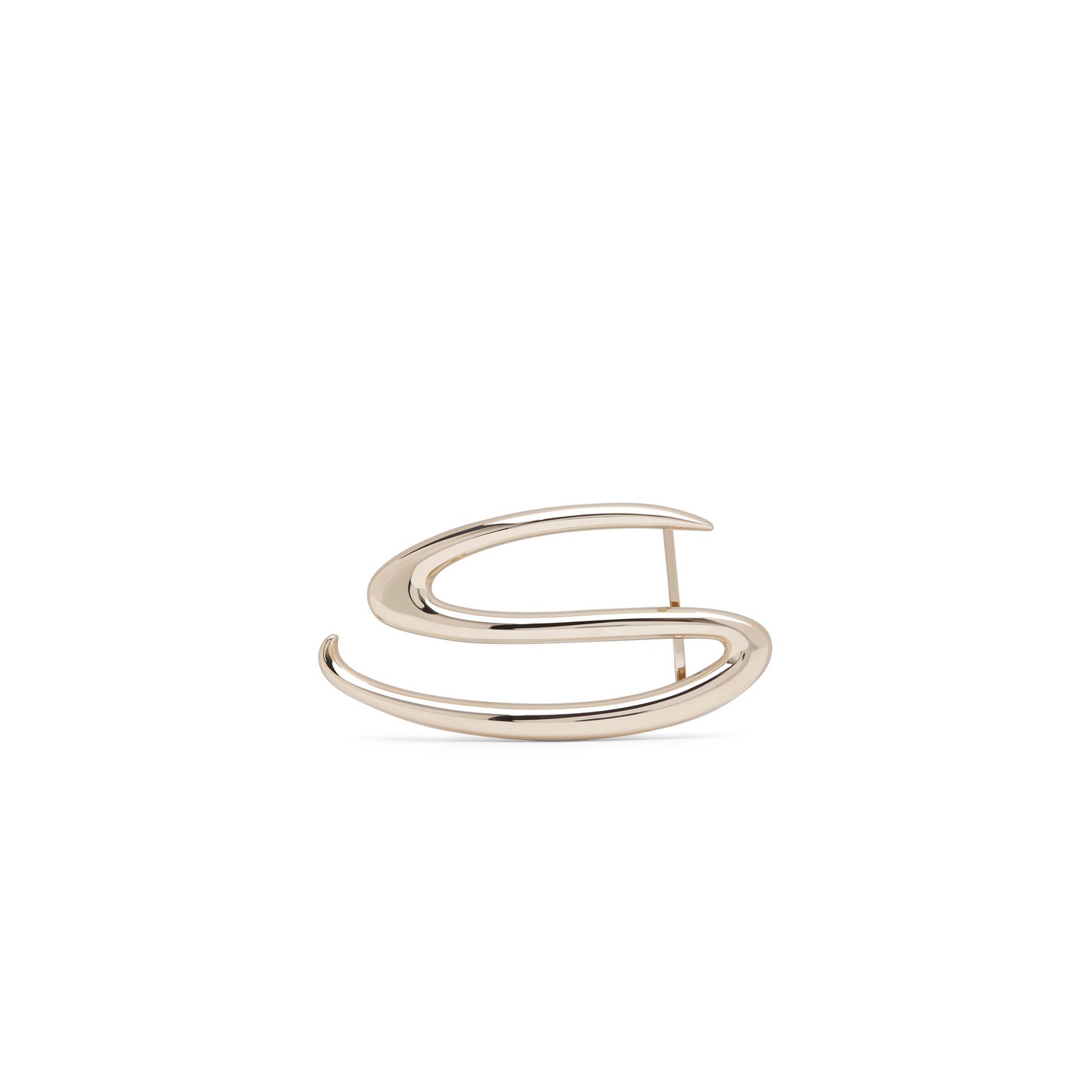 Gold metal "S" belt buckle - 1