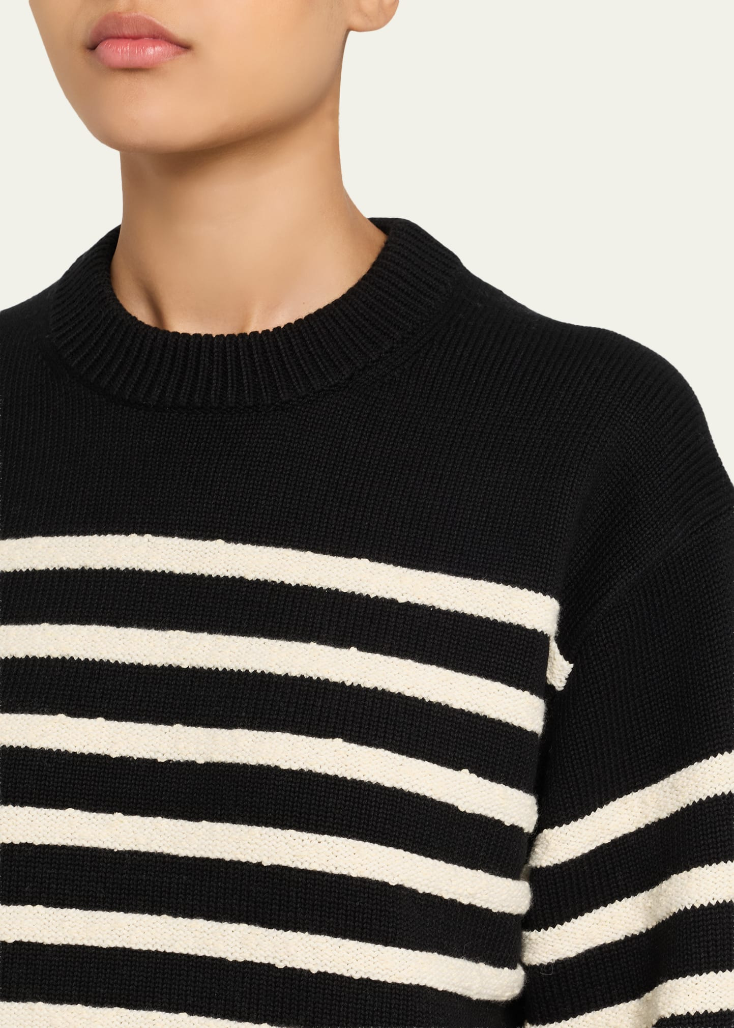 Nia Stripe Bobble Bouclé Sweater - 5