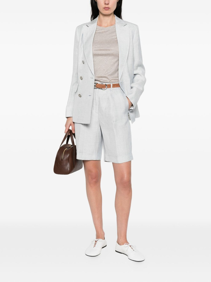 PESERICO double-breasted pocket blazer outlook
