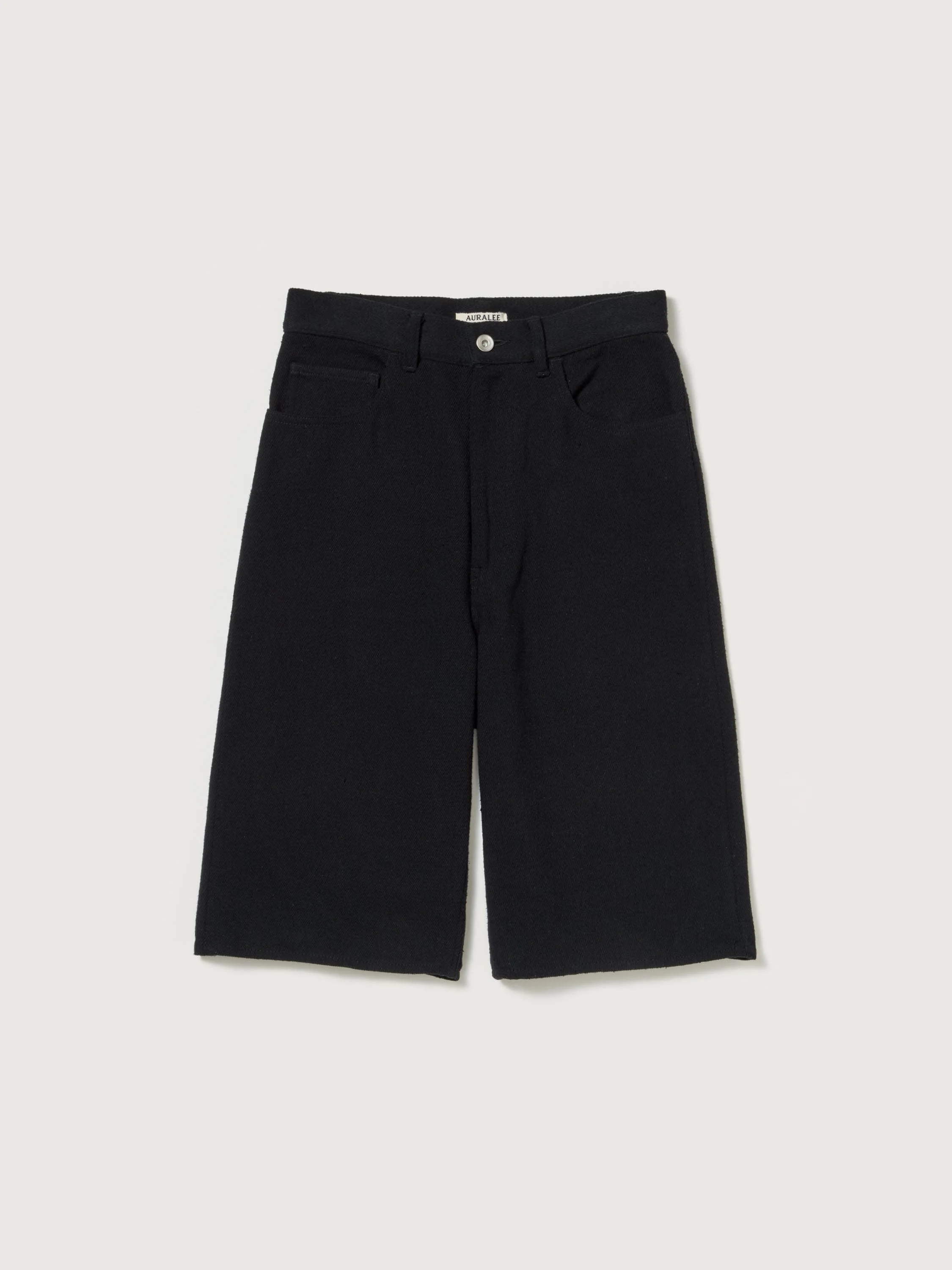 SILK NEP DENIM 5P WIDE SHORTS - 1