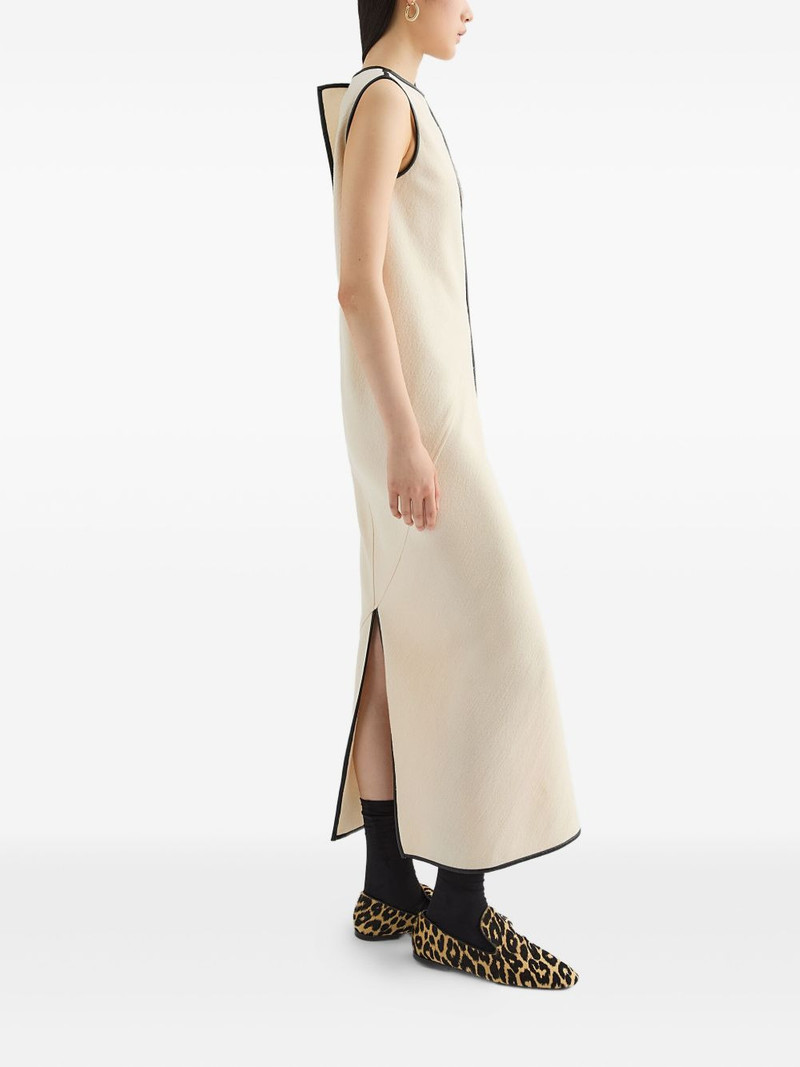 contrasting-trim maxi dress 3