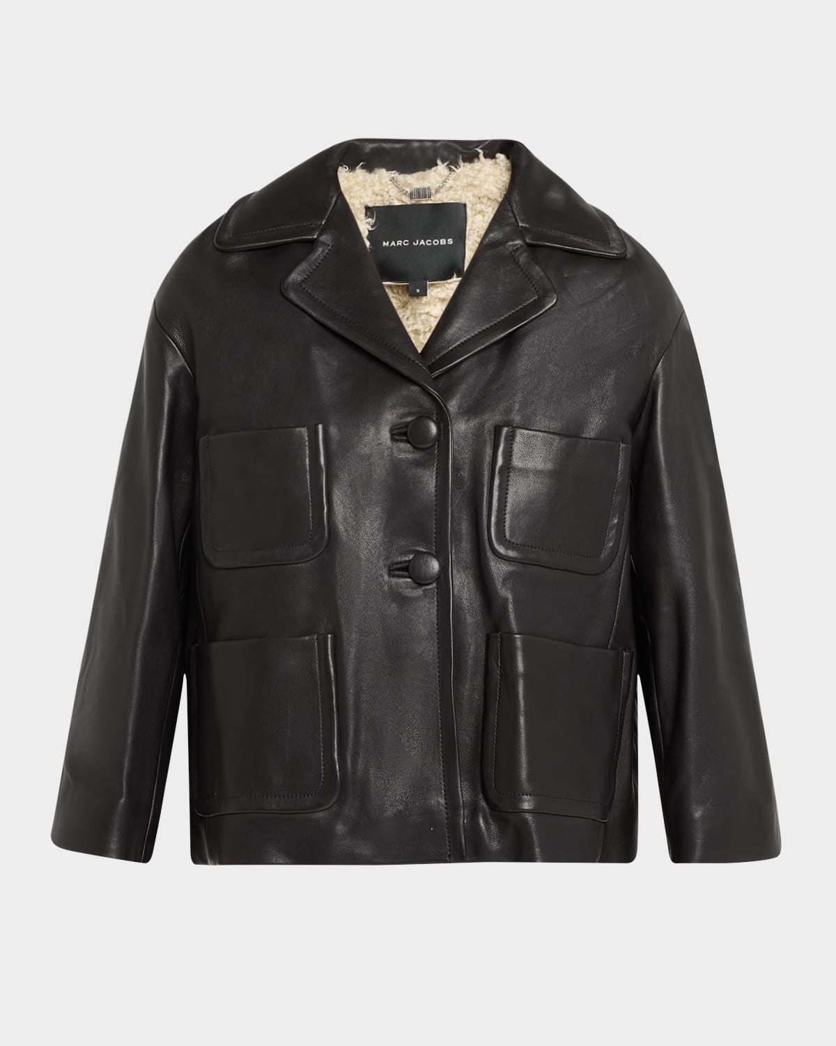 【Marc Jacobs】レザージャケット　サイズ44 Marc Jacobs Lady Leather Jacket | neimanmarcus | REVERSIBLE