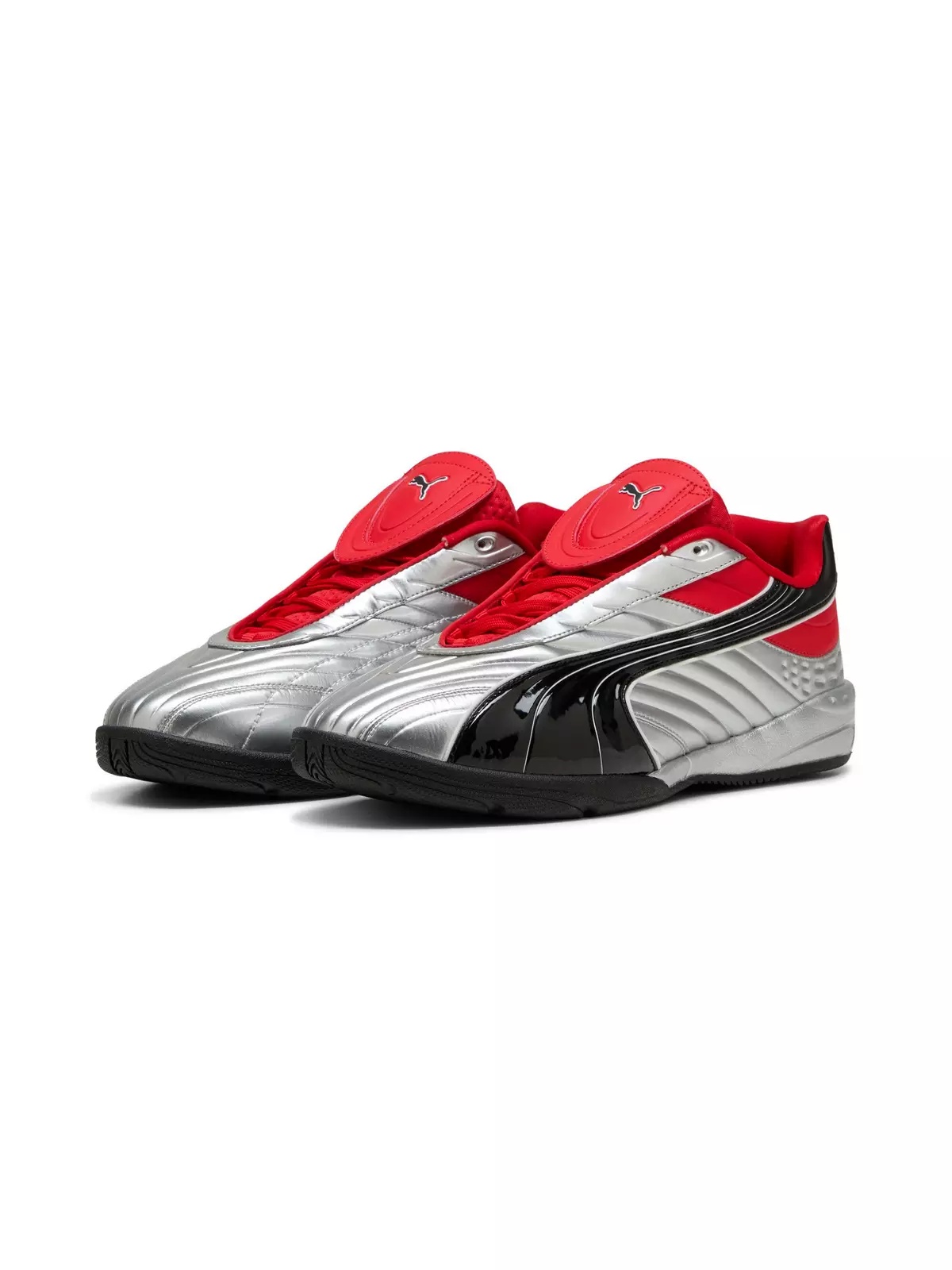 PUMA V-S2 Goalgetter "Silver/Red" Men's Shoe - 4
