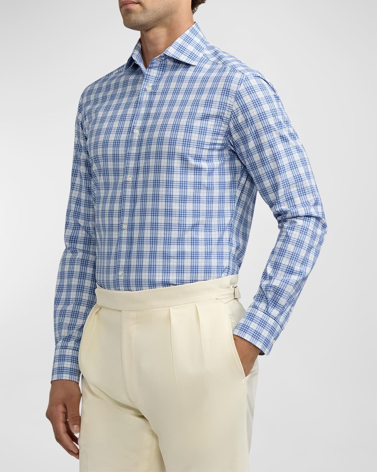 Men's Aston Plaid Poplin Sport Shirt - 6