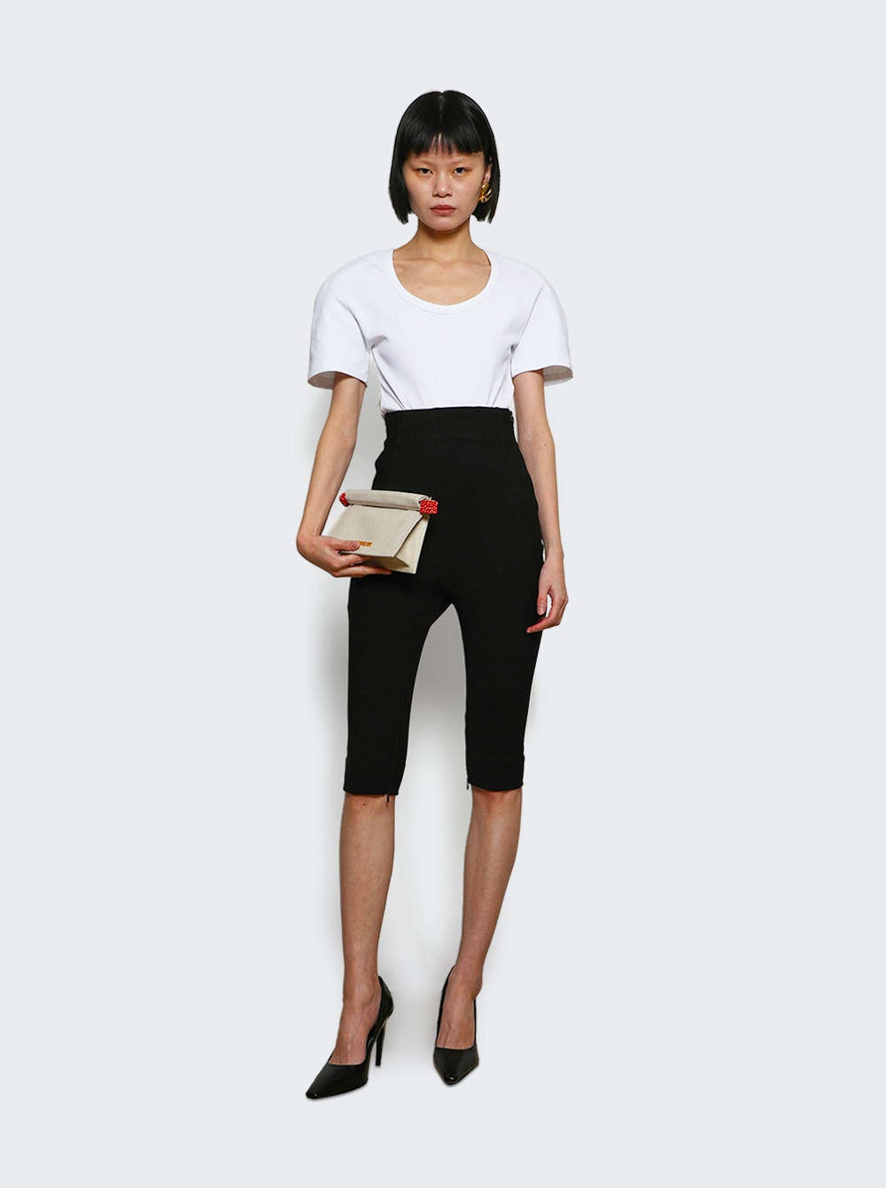 Stretch Capri Pants 990 Black - 2