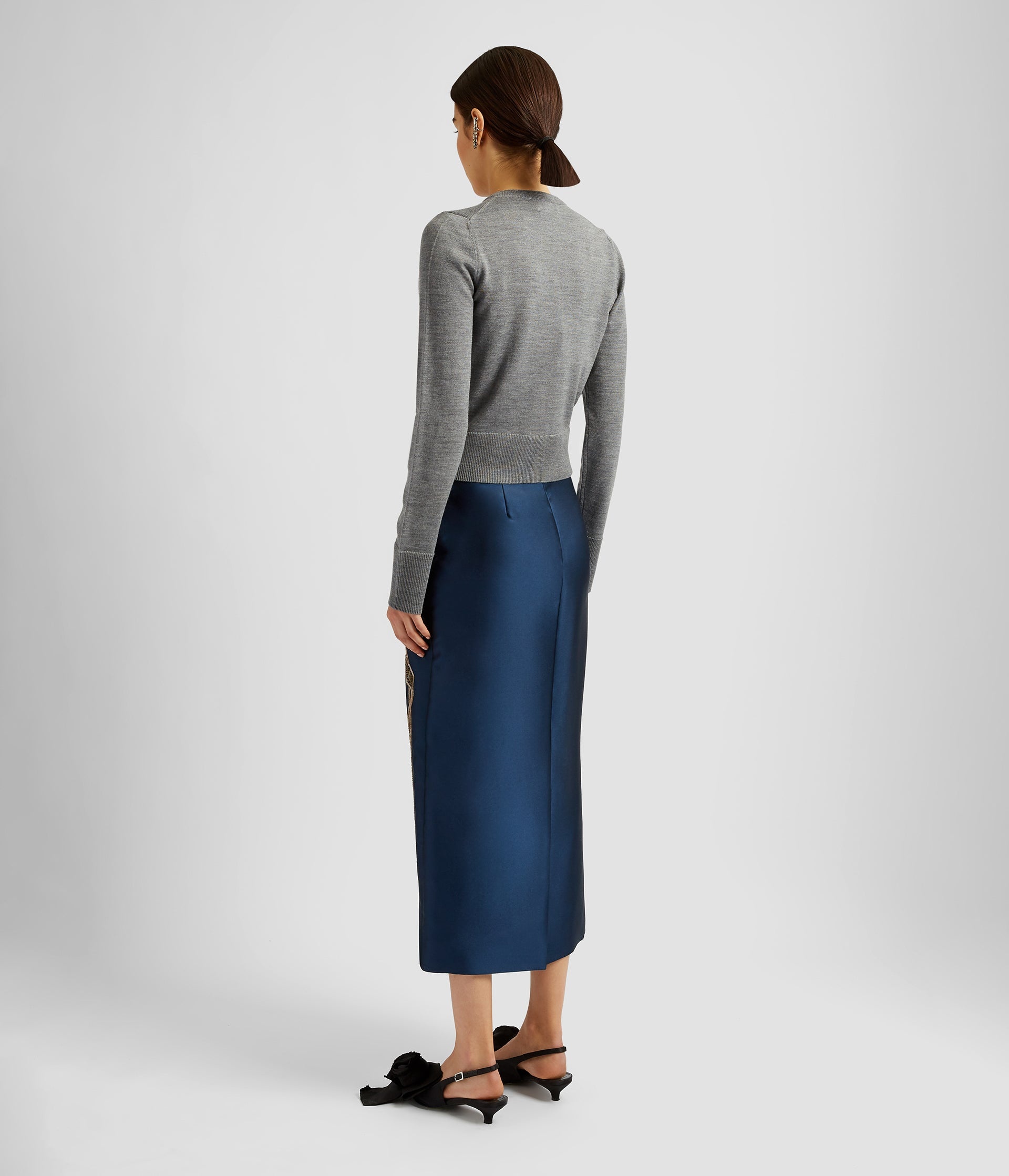 MIDI LENGTH PENCIL SKIRT - 3