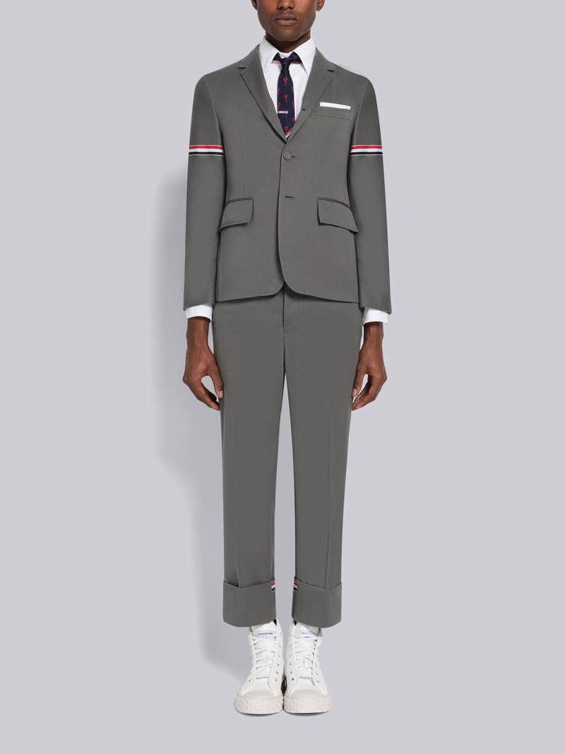 Stripe Twill Belt Loop Straight Leg Trouser 4