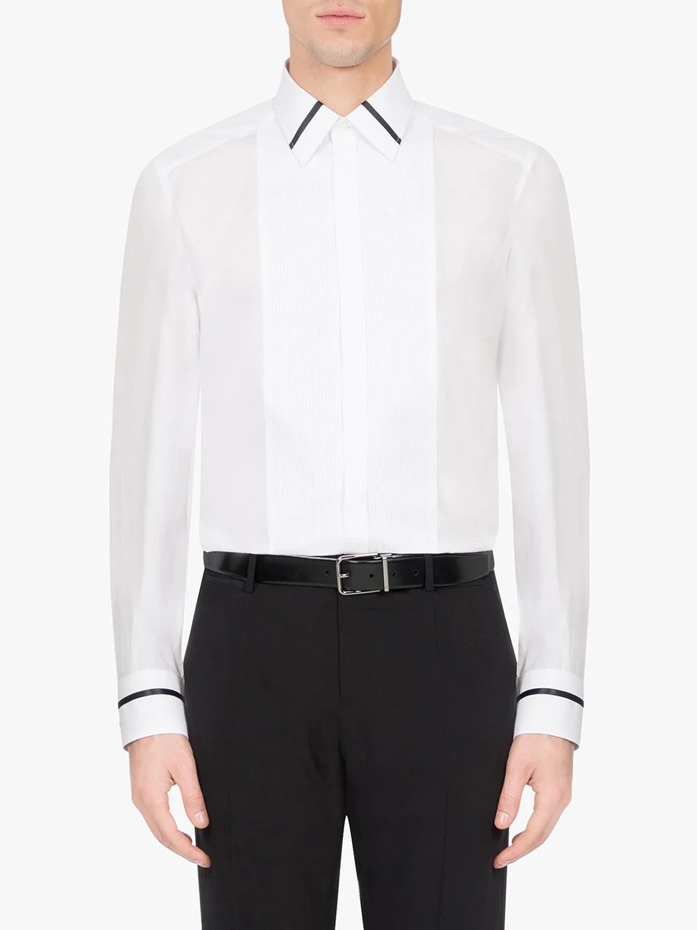 tuxedo style buttoned shirt - 3