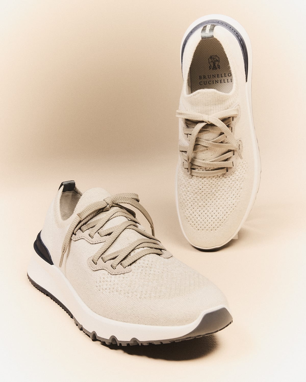 Men's Melange Knit Runner Sneakers - 6