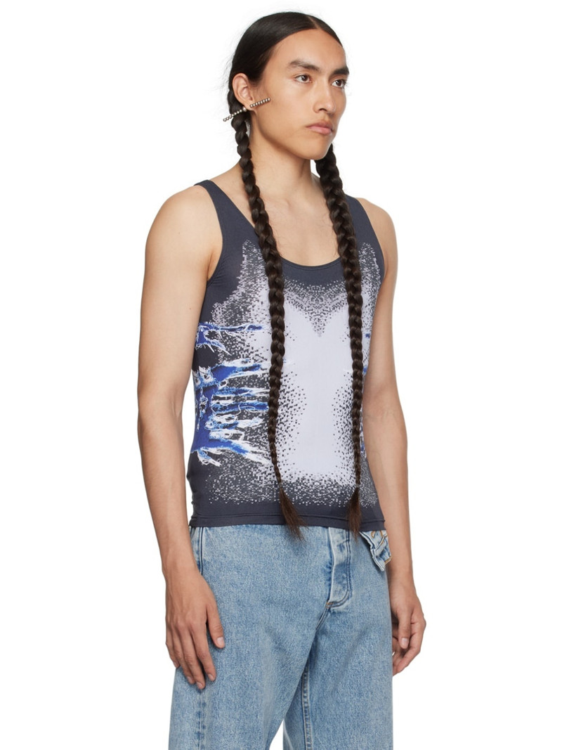 Y/Project Black Whisker Print Tank Top outlook