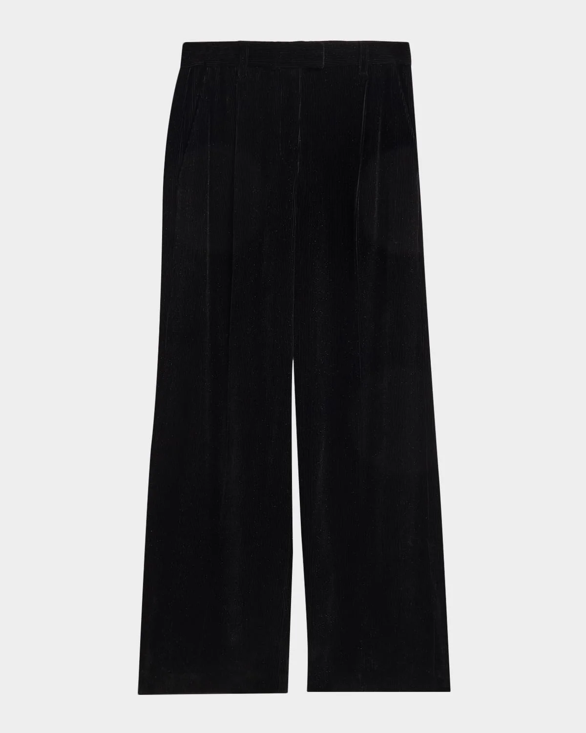 Sparkling Corduroy Wide-Leg Trousers - 1