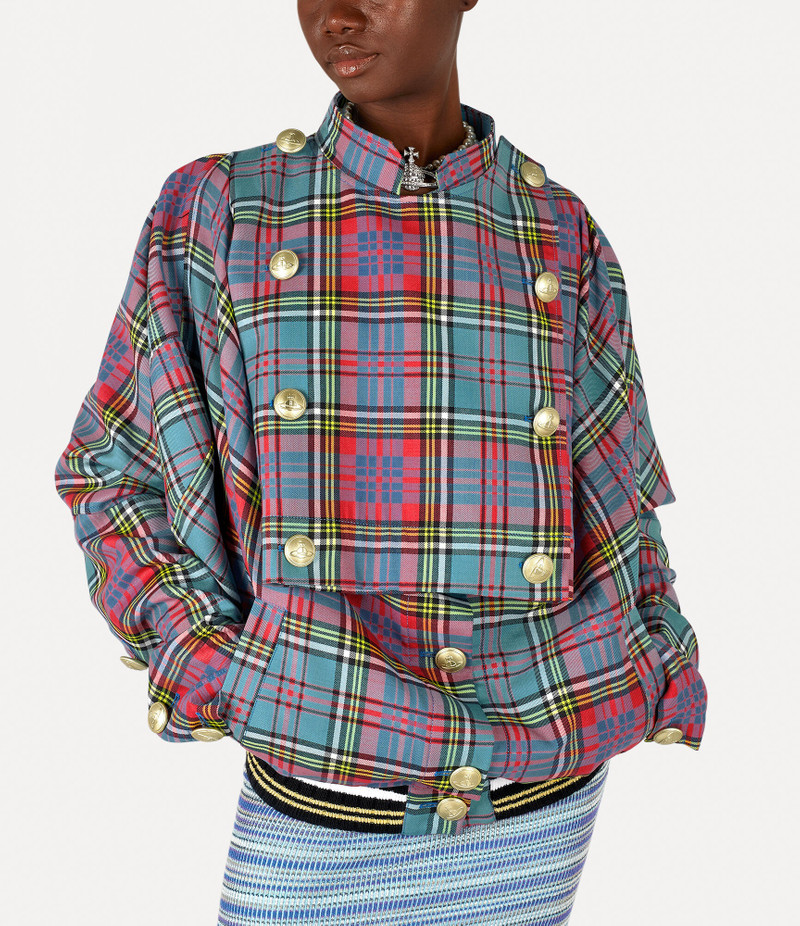 DOUBLE BREASTED POURPOINT BOMBER 4